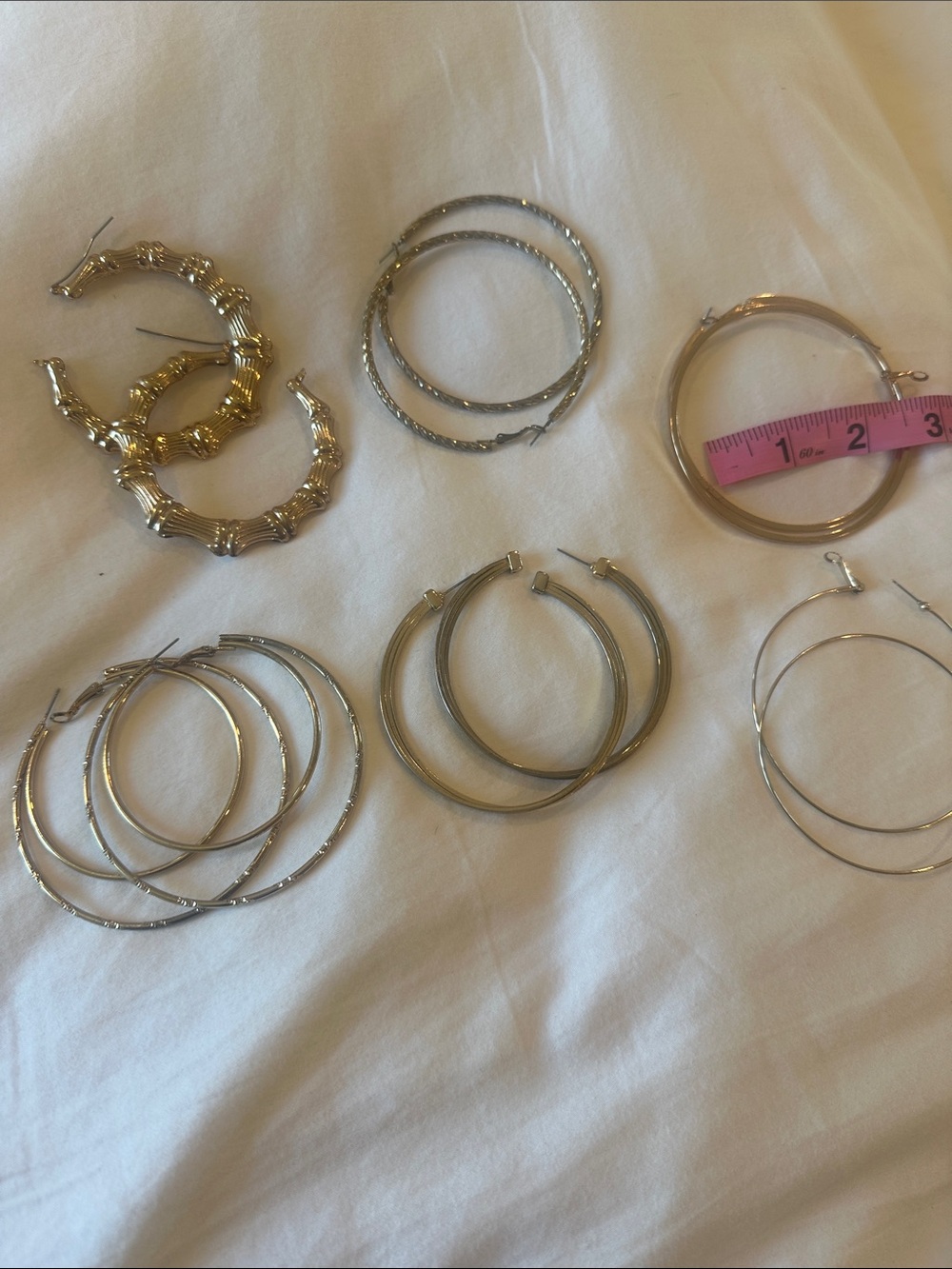 Hoop Earring Set - Gold - Picture 1 of 7